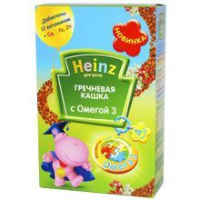 Каша Хайнц (Heinz) Гречневая с Омегой 3 200г с 4 мес.