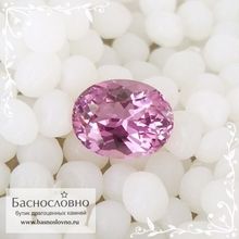Розовая шпинель из Шри-Ланки огранка овал 7,66x6,05мм 1,47 карат