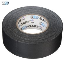 Скотч ProTapes Pro Gaffer Tape 5см x 50м текстильный. Цвет черный. Для сцены и осветительного оборудования.  001UPCG255MBLA