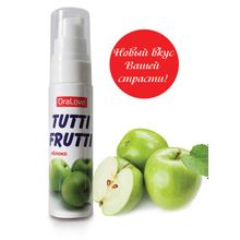 Биоритм Гель-смазка Tutti-frutti с яблочным вкусом - 30 гр.