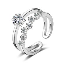 Безразмерное кольцо "Звезды" (арт. 76655-89)