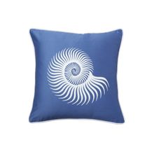 Подушка с принтом sea shell diamond-blue