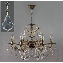 Ambiente 2118 6 PB Leaf crystal GRANADA люстра подвесная хрустальная