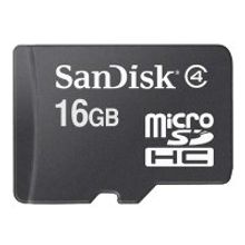 sandisk (16gb microsdhc class4 + adapter) sdsdqm-016g-b35a