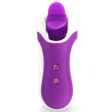 FeelzToys Фиолетовый оросимулятор Clitella со сменными насадками для вращения (фиолетовый)