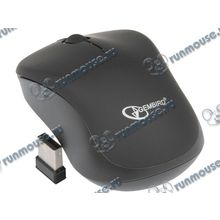 Оптическая мышь Gembird "MUSW-218", беспров., 2кн.+скр., черный (USB) (ret) [131418]