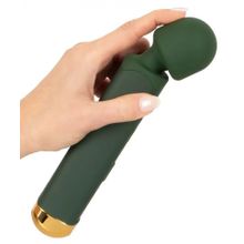 Зеленый wand-вибромассажер Luxurious Wand Massager - 22,2 см. (243856)