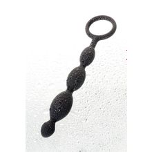Анальная цепочка черного цвета A-toys - 19,5 см. Черный