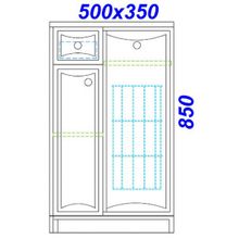 Aqwella Тумба напольная Барселона H 5 к