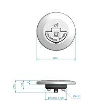Roca Крышка к горловинам Roca 421914 88 x 27,5 мм чистая вода