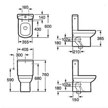 Унитаз-компакт Roca Dama Senso Compacto 342518000 напольный с бачком 34151B000