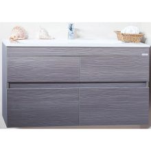 Бриклаер Тумба с раковиной Мадрид 110 серая лиственница