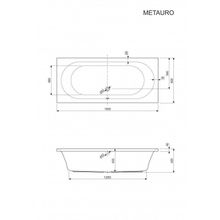 Акриловая ванна Cezares METAURO-180-80-42 1800x800x420