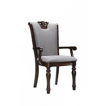 Стул с подлокотниками QUINTON AC4042AC RUSTIC CHERRY  ткань M802 М-City