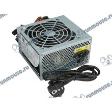 Блок питания 500Вт Powerman "PM-500ATX-F" ATX12V V2.2 (20 24+4 8+6 8pin, вентилятор d120мм) + кабель питания EURO (1.2м) (oem) [138192]