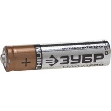 Батарейка ЗУБР "Lithium PRO", литиевая Li-FeS2, "AAA", 1,5В, 4шт