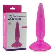 Анальная втулка Twister розовая 12 см