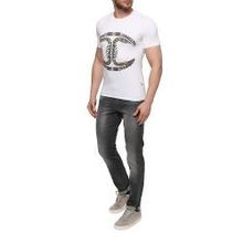 Футболка муж Just Cavalli S01GC0281, цвет белый, XL