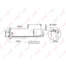 Фильтр Топливный LYNXauto арт. LF968M