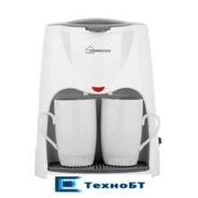 Кофеварка Homestar HS-2020 белый серый