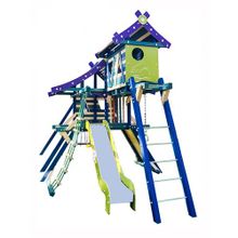 Игровая площадка Хижина Санторини с рукоходом и мансардой, Самсон