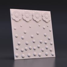 Стеновая гипсовая 3D панель – Точки, 500х500mm