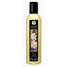 Shunga Массажное масло с ароматом персика Stimulation - 250 мл.