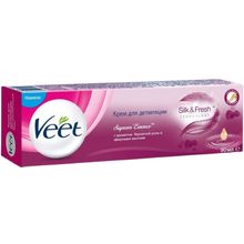 Veet Silk & Fresh с Ароматом Бархатной Розы и Эфирными Маслами 90 мл