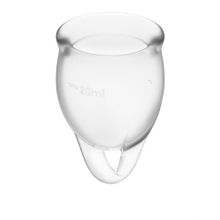 Набор прозрачных менструальных чаш Feel confident Menstrual Cup (210729)