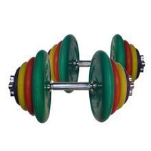 Гантель цветная MB Barbell, наборная 20 кг (пара)