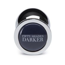 Fifty Shades of Grey Серебристая анальная пробка Beyond Erotic Butt Plug - 8,9 см. (серебро)