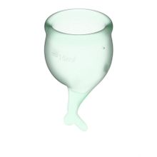 Набор зеленых менструальных чаш Feel secure Menstrual Cup (210712)