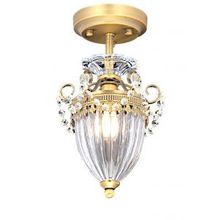 Потолочный светильник хрустальный SCHELENBERG матовая латунь E14 1*40W A4410PL-1SR