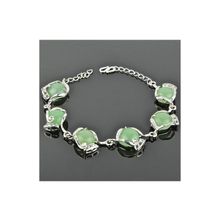 Бусики-Колечки Браслет Нефрит "Вензель" арт. бП2676