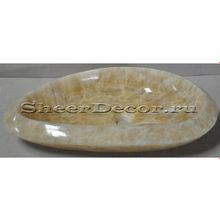 Каменная раковина из оникса Sheerdecor Caida 1216312 | Желтая раковина | Яркая раковина | Эксклюзивная раковина