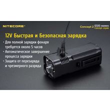 NiteCore Мощный и компактный, поисковый, аккумуляторный фонарь — NiteCore CONCEPT 2