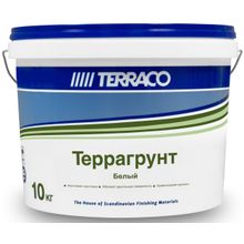 TERRACO ТЕРРАГРУНТ глубокопроникающий универ.грунт белый 10 кг