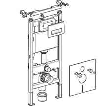 ПЭК Aquanet Rimless Roll-W CL-12249D + Geberit 458.128.11.1 кнопка дельта белая, прокладка