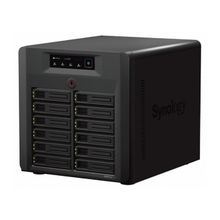 Synology DiskStation DS3612xs DC3,1GhzCPU 2Gb(up to 6) RAID0,1,10,5,5+spare,6 up to 12hot plug HDDs SATA(3,5 or 2,5) (up to 36 with 2xDX1211) 4xUSB 2xInfiniband 4GigEth iSCSI 1xIPcam(up to 50) 1xPS p n: DS3612XS