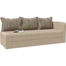 Смарт Кушетка Верди Бежевая рогожка Софа