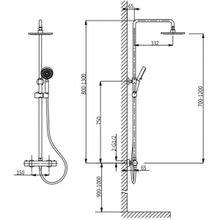 Timo Душевая система Thermo SX-1050