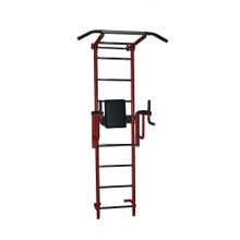 ДСК"Крепыш плюс" пристенный с брусьями - 2 бордовый