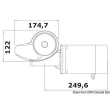 Osculati Italwinch Smart windlass 1000 W 12 V - 8 mm gypsy, w drum, 02.401.35