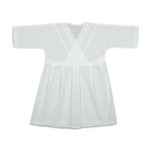 Трон Плюс для крещения длинный рукав, шитье белая