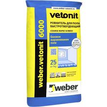 Вебер Ветонит 6000 Coarse Rapid Screed 25 кг