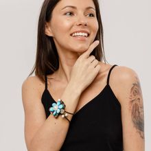 Браслет "Цветок", Волны Сиама (арт. 73198-1)