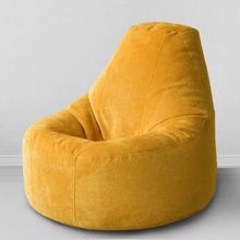 MyPuff кресло пуф Люкс Желтая горчица, размер Комфорт, микровельвет: bn_450