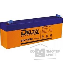 Delta DTM 12022 2.2 А ч, 12В свинцово- кислотный аккумулятор