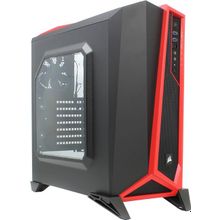 Корпус  Miditower Corsair   CC-9011085-WW   Carbide Series SPEC-ALPHA Black Red ATX  без  БП  с окном