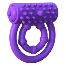 Pipedream Эрекционное кольцо на пенис и мошонку Vibrating Prolong Performance Ring (фиолетовый)